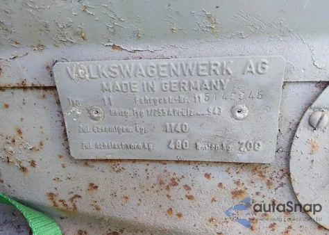 1965 Volkswagen Beetle z USA, uszkodzony, nr VIN 115143945